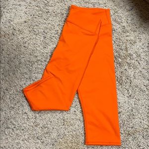 Orange Capri Fabletics leggings